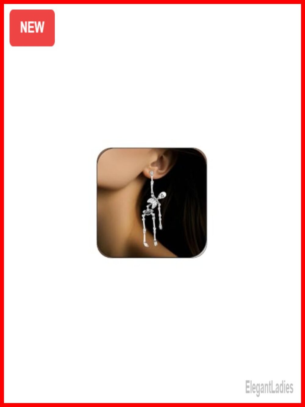 Halloween Dangle Earrings Skeleton Skull Pumpkin Bat Spider Gothic Alloy